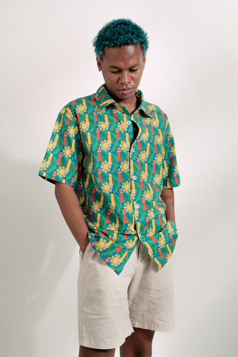 EMGEE by Get Spotted: Beni Buttondown in Marilag Fabric